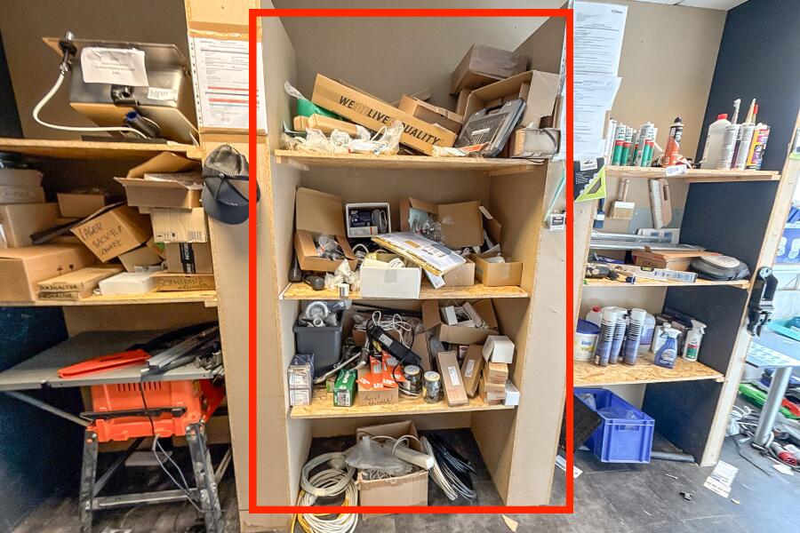 Inhalt von 4 Regalebenen: Montagebedarf